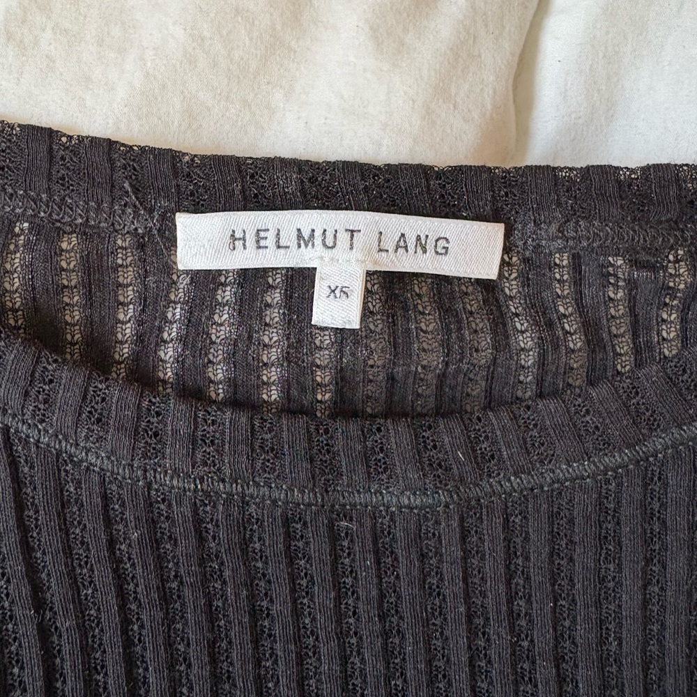 Helmut Lang Black Long Sleeve Tee